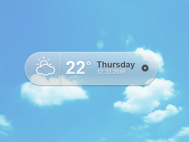 清新透明天气插件