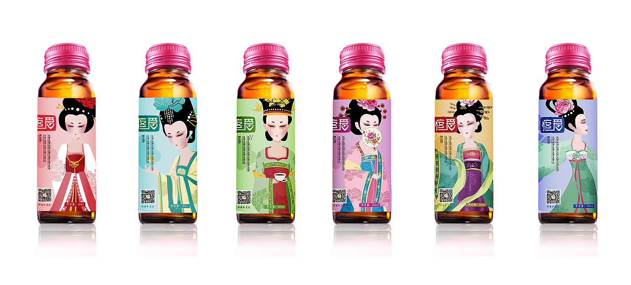 牡丹饮品包装设计（图ZNTkyNTYxODg=） - 包装 - 站酷设计师喜欢塞塞的猫原创素材 - 站酷ZCOOL