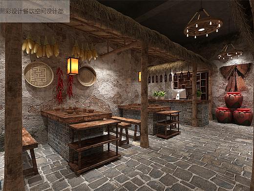 火锅店入口设计|公司火锅店装修设计|火锅店设计价格