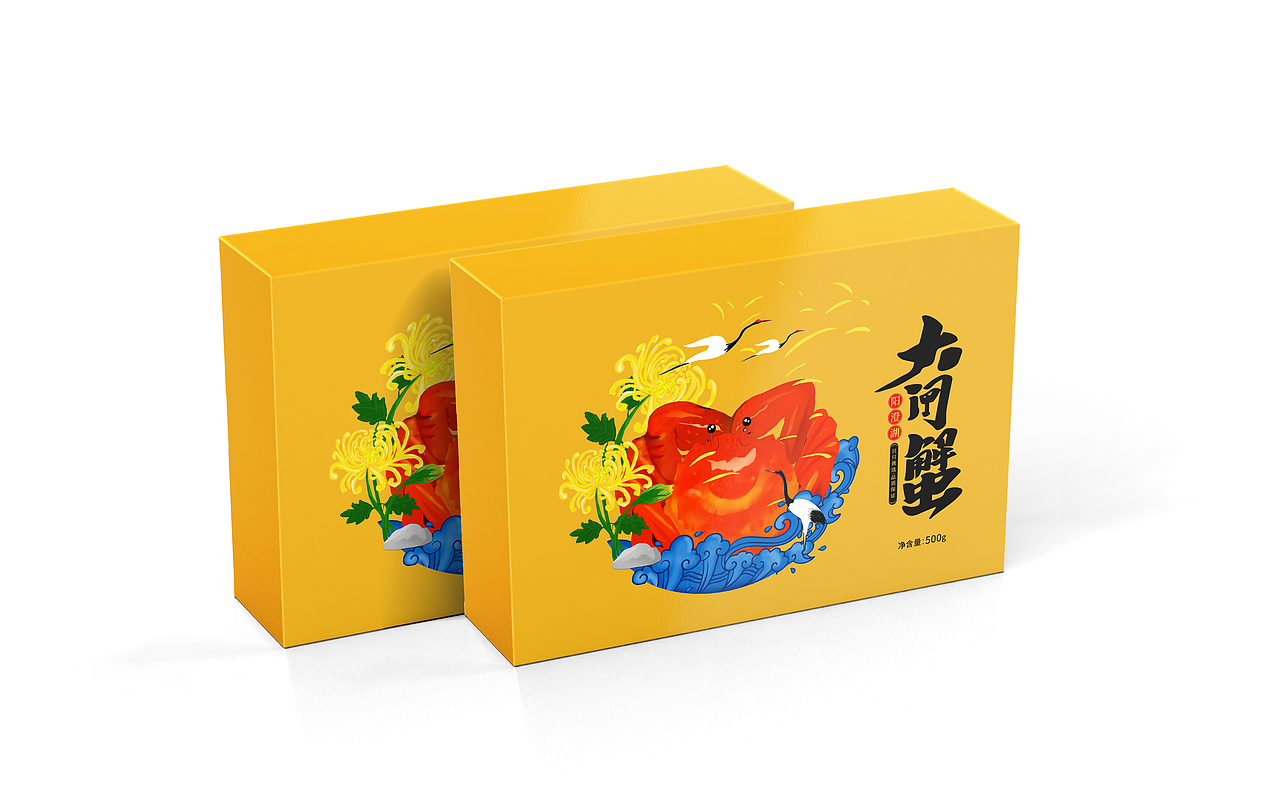 大闸蟹包装设计——西安日作品牌（图ZMTg4NDQ5NjI4） - 包装 - 站酷设计师焦焦2020原创素材 - 站酷ZCOOL