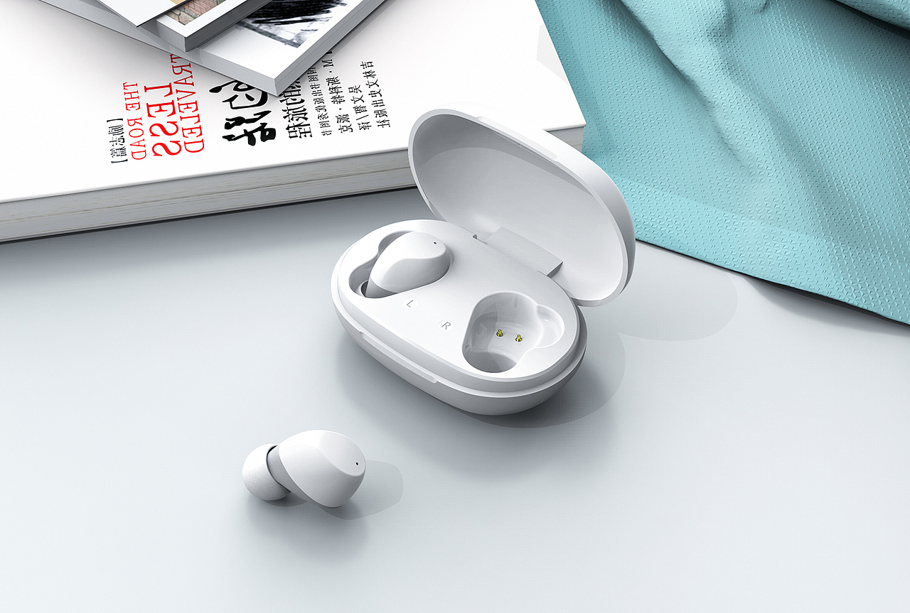 蓝牙耳机渲染图