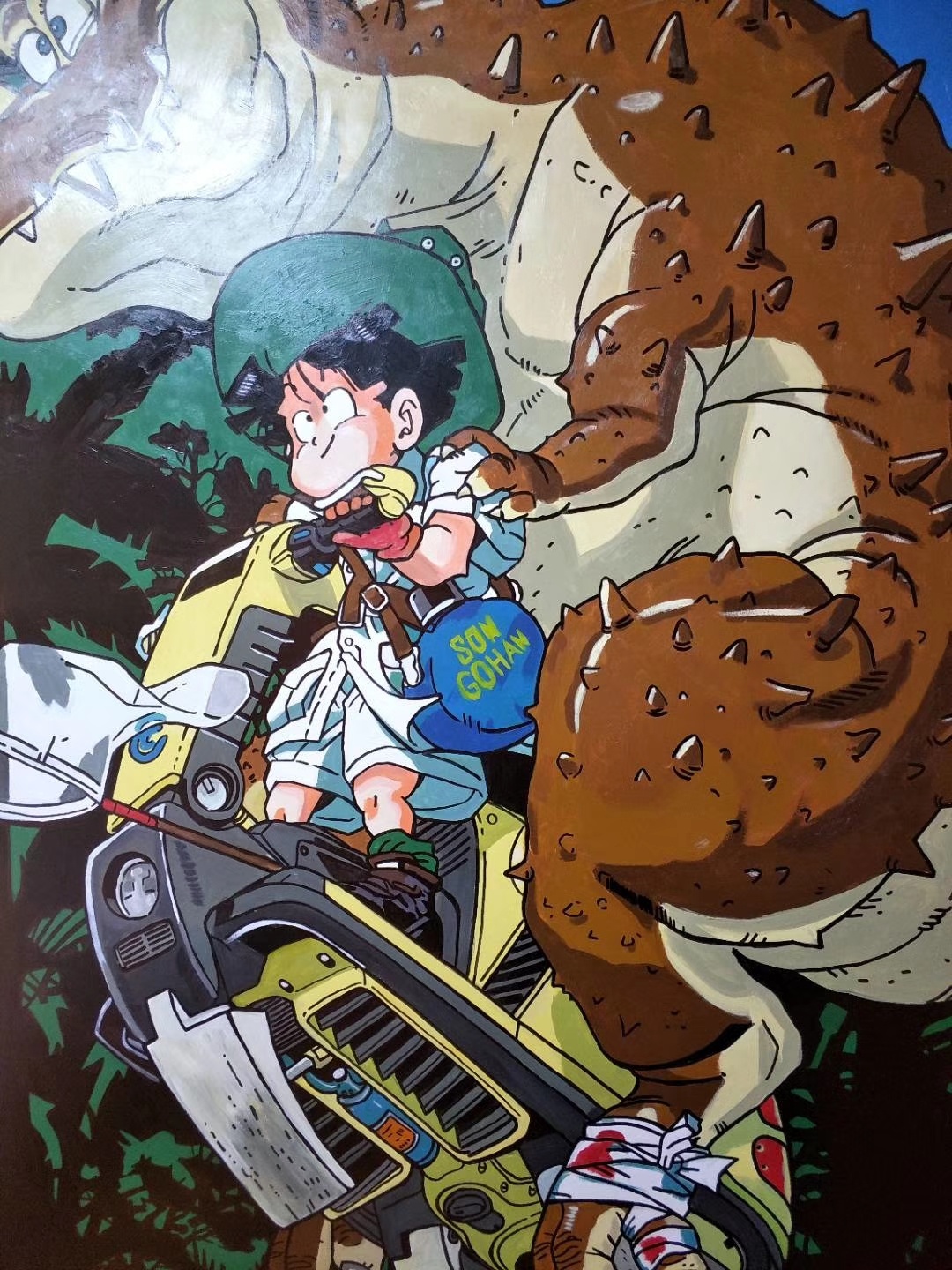 七龙珠墙面手绘