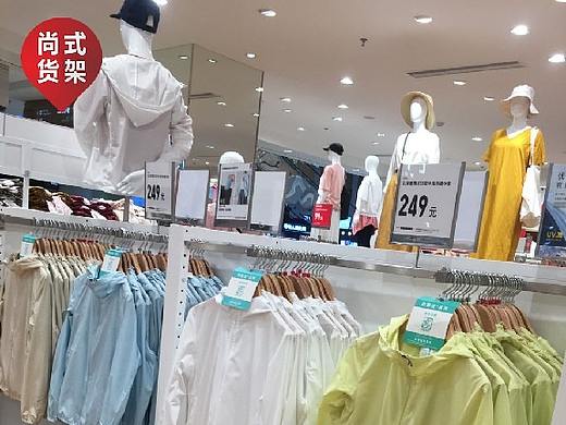 常德落地双层服装架 km男装货架 厦门服装货架厂