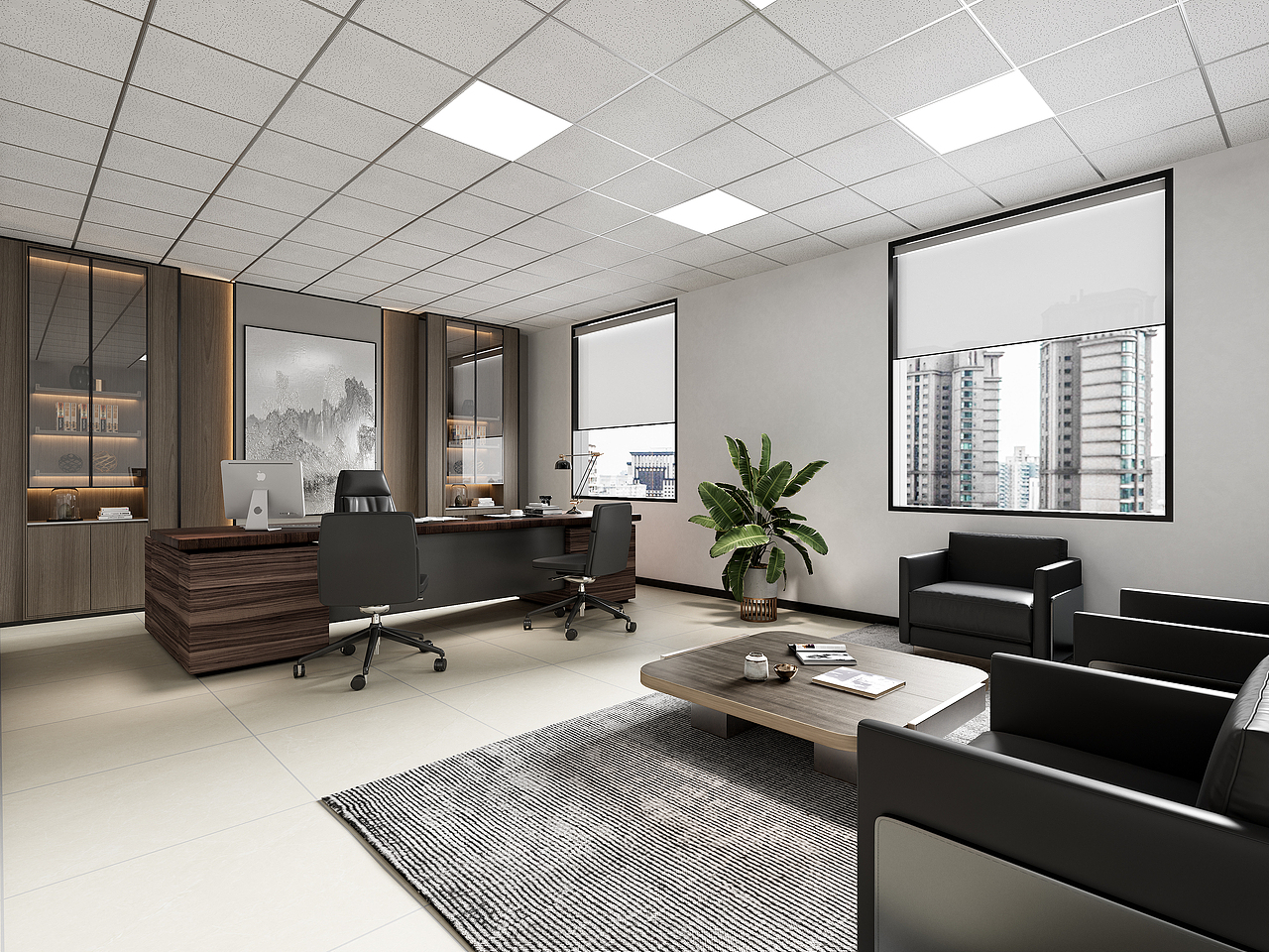 室内效果图制作-工装