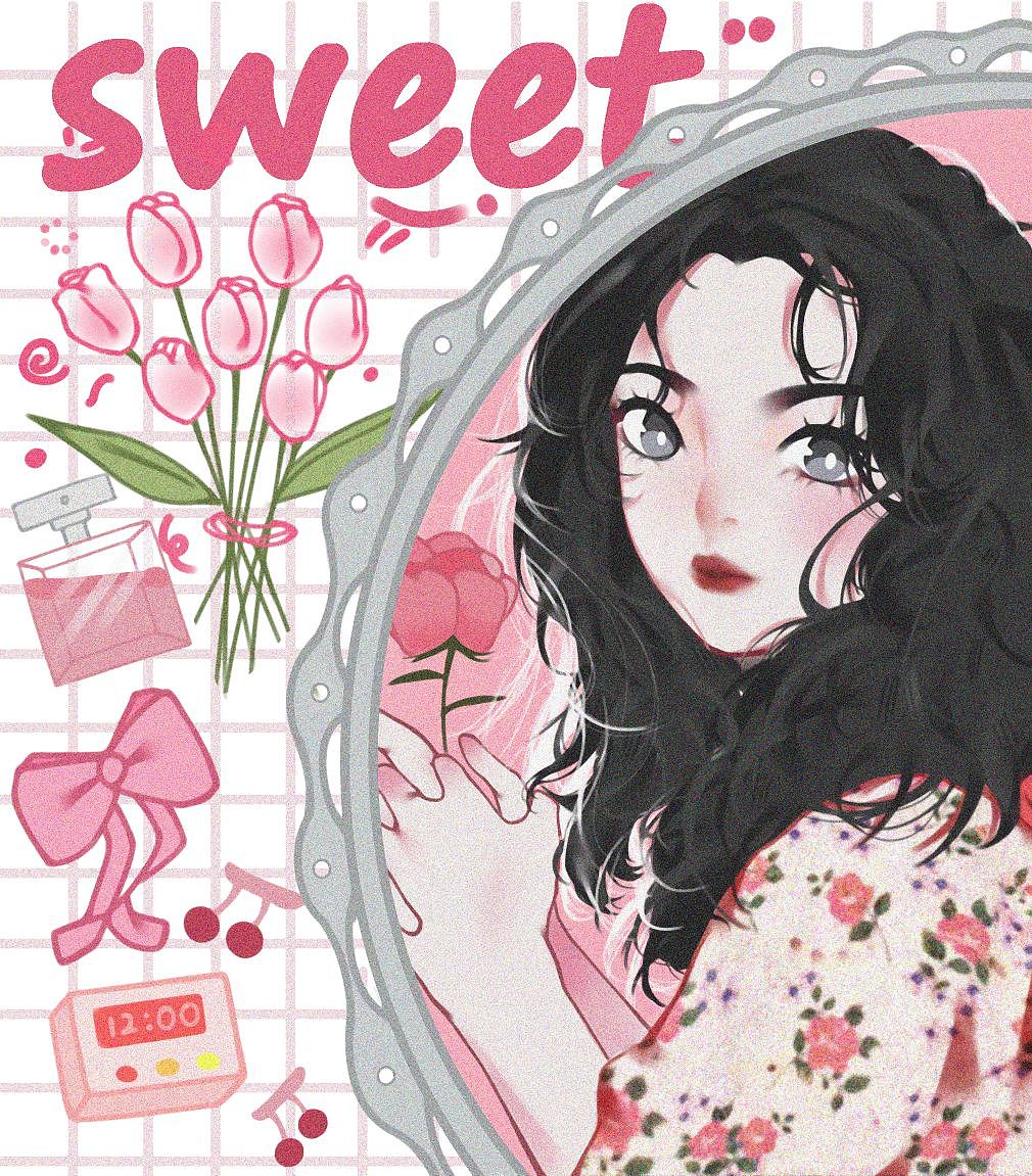 女孩儿系列作品（图ZMzE3NTMzMDky） - 艺术插画 - 站酷设计师山山吖原创素材 - 站酷ZCOOL