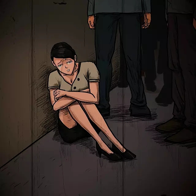 熊猫怪谈丨天花板上的女人（图ZNTIwMjI5MDg=） - 艺术插画 - 站酷设计师熊猫窝原创素材 - 站酷ZCOOL