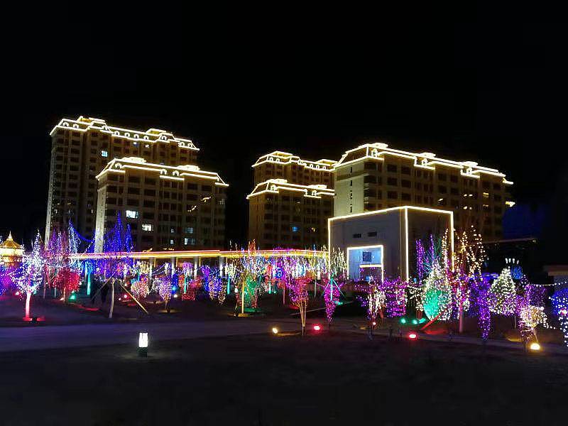 上海幕明灯光亮化,商超广场墙面灯光装饰美化