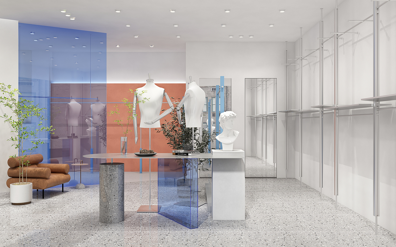 潮流前线 —— 男装店女装店（图ZMjUyNzMzMDUy） - 家装设计 - 站酷设计师境域空间设计原创素材 - 站酷ZCOOL