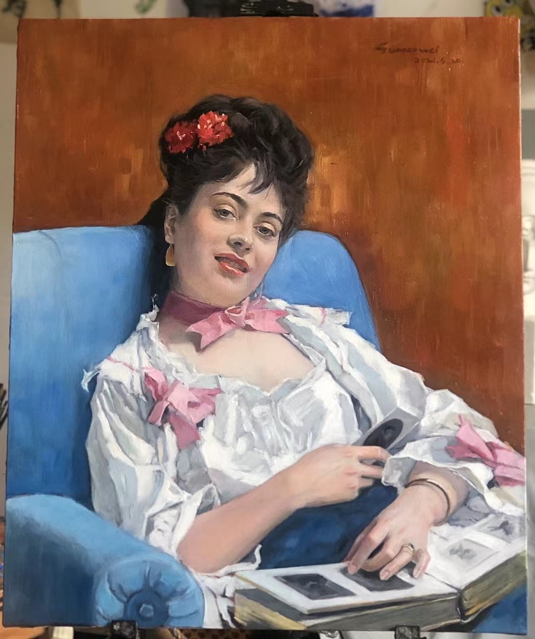 临摹的一张油画