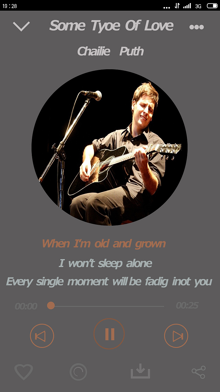 音乐APP界面（图ZMzQ4MjYzNDA=） - 主题/皮肤 - 站酷设计师烟花巷陌丶原创素材 - 站酷ZCOOL