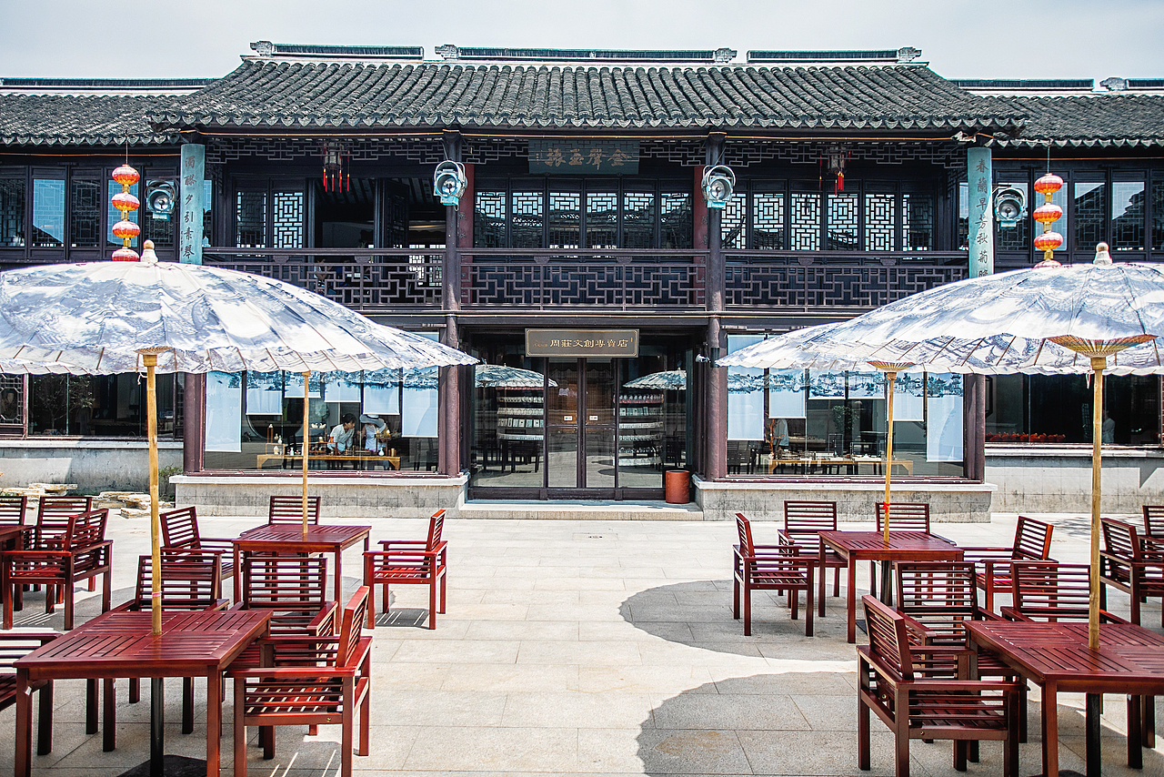 江苏昆山周庄的古戏台（图ZOTIyMjc1MTI=） - 环境/建筑摄影 - 站酷设计师延长线_31原创素材 - 站酷ZCOOL