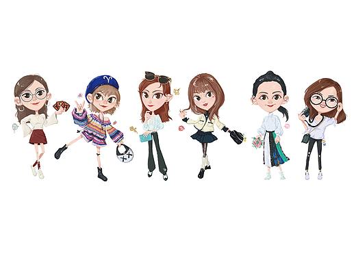 六美图-萌·艺术团队Q版人物漫画（个人主页-ZNDIwODQ3ODA=） - 单幅漫画 - 站酷设计师大年BigYear24原创素材 - 站酷ZCOOL