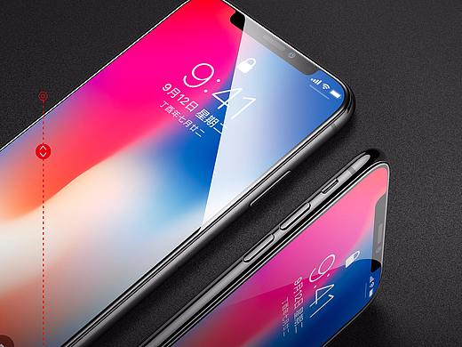 钢化膜、手机壳渲染与精修对比