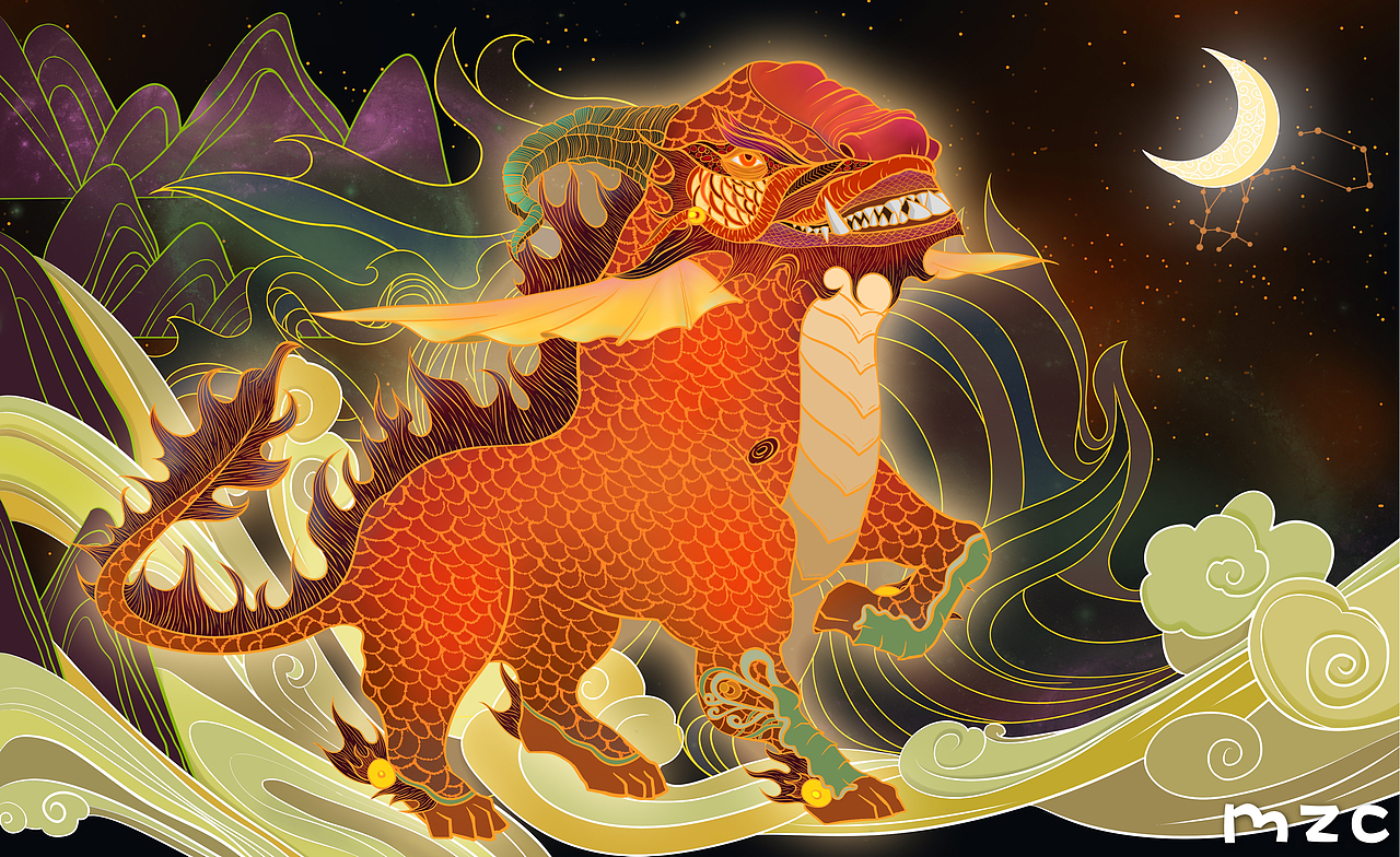 山海经龙之九子饕餮