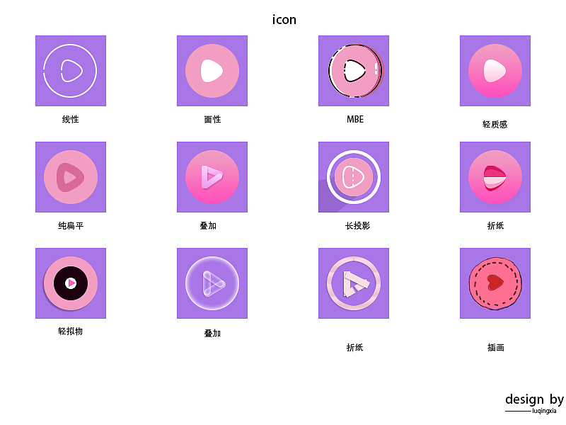 播放icon（图ZMjAyMTMzOTQw） - 图标 - 站酷设计师Z14181438原创素材 - 站酷ZCOOL