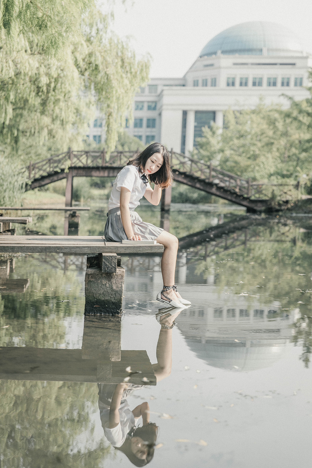 夏日JK制服校园写真（图ZMTI0MzQ4MzQ4） - 人像摄影 - 站酷设计师小樱桃111原创素材 - 站酷ZCOOL