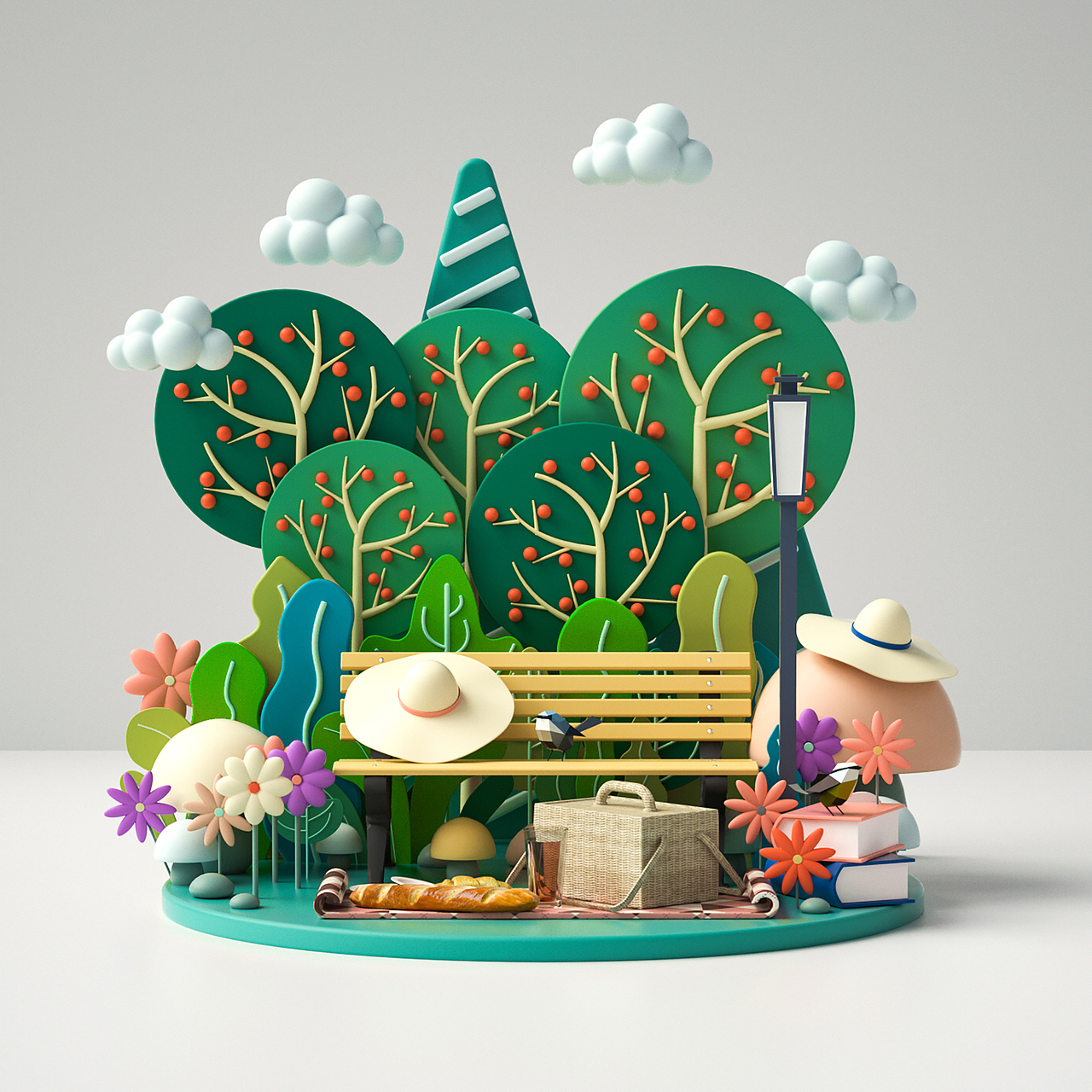 OC第十四期学员作品——NiaoNiao的C4D课堂（下)（图ZMjU1OTk5Nzky） - 场景 - 站酷设计师我就是NiaoNiao原创素材 - 站酷ZCOOL