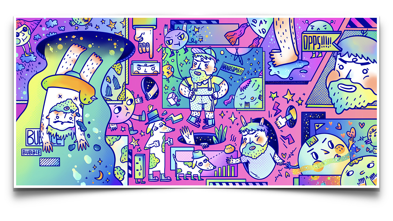 「敬德酱粉红的一天」（图ZMTU5NTczNzA0） - 商业插画 - 站酷设计师私悬原创素材 - 站酷ZCOOL