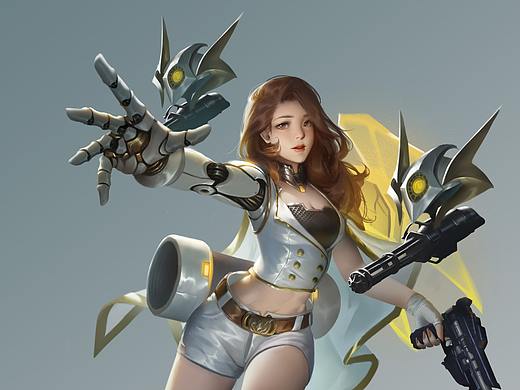 科幻小姐姐 立绘