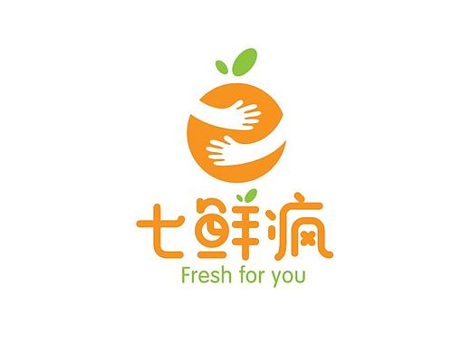 健康新鲜水果鲜榨现榨果汁品牌VI形象LOGO设计标志