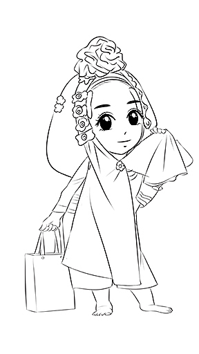 惠安女卡通形象制作过程  轻动漫 企业q版人物形象