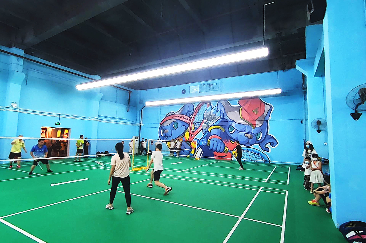 kawasaki传奇羽毛球馆涂鸦