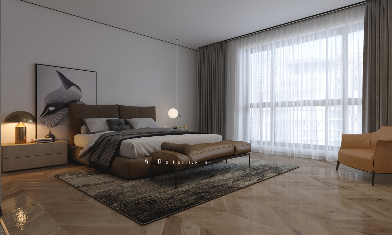 现代平层案例-A.Dai（图ZMTU1NjUxNDky） - 家装设计 - 站酷设计师阿呆很咸原创素材 - 站酷ZCOOL