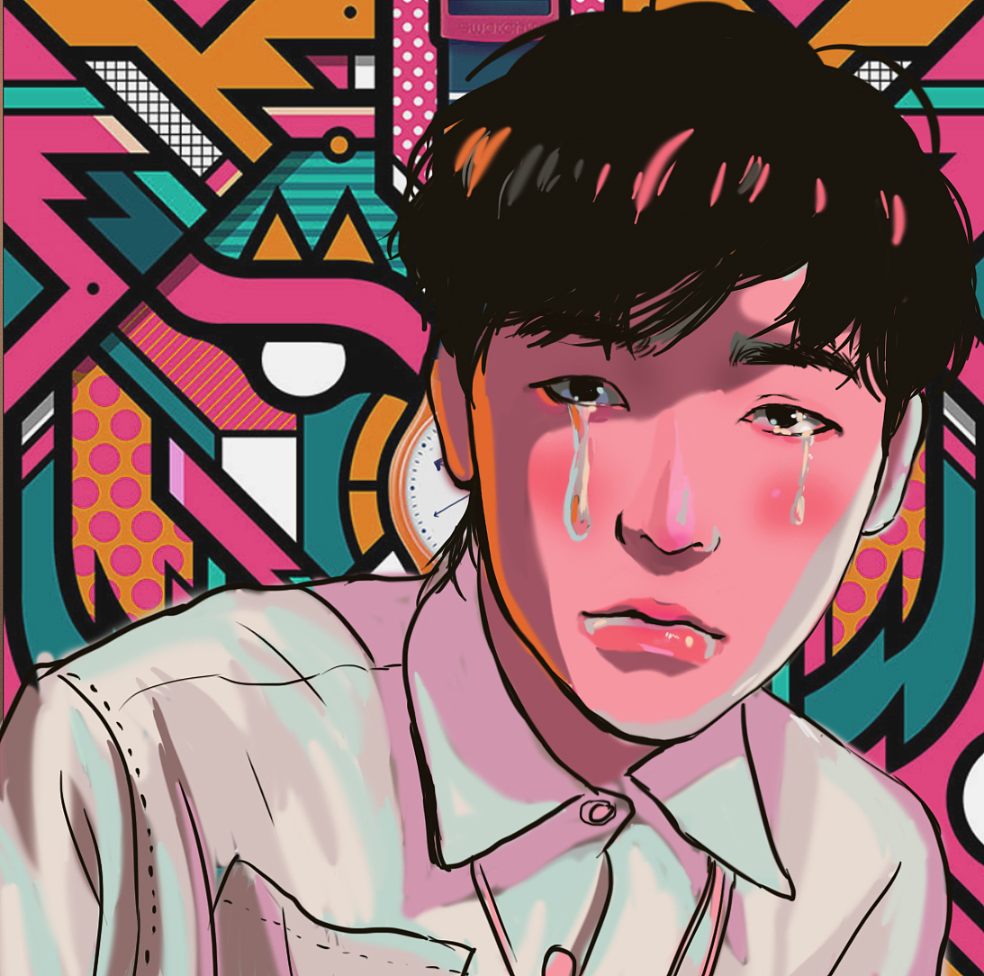 男生头像画（图ZMjA3MTI0ODI4） - 新锐潮流插画 - 站酷设计师九心巧克力原创素材 - 站酷ZCOOL