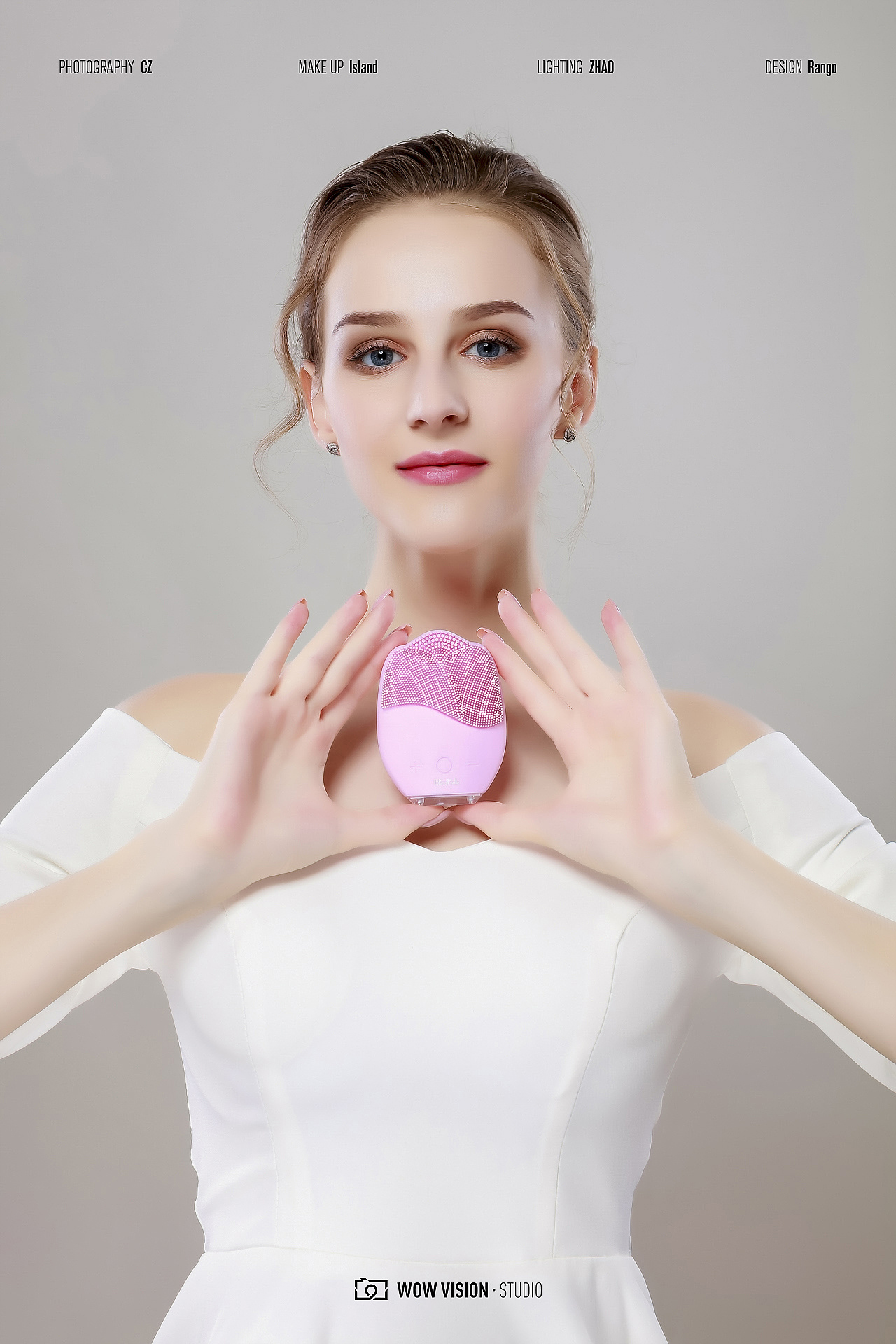 洁面仪 模特棚拍