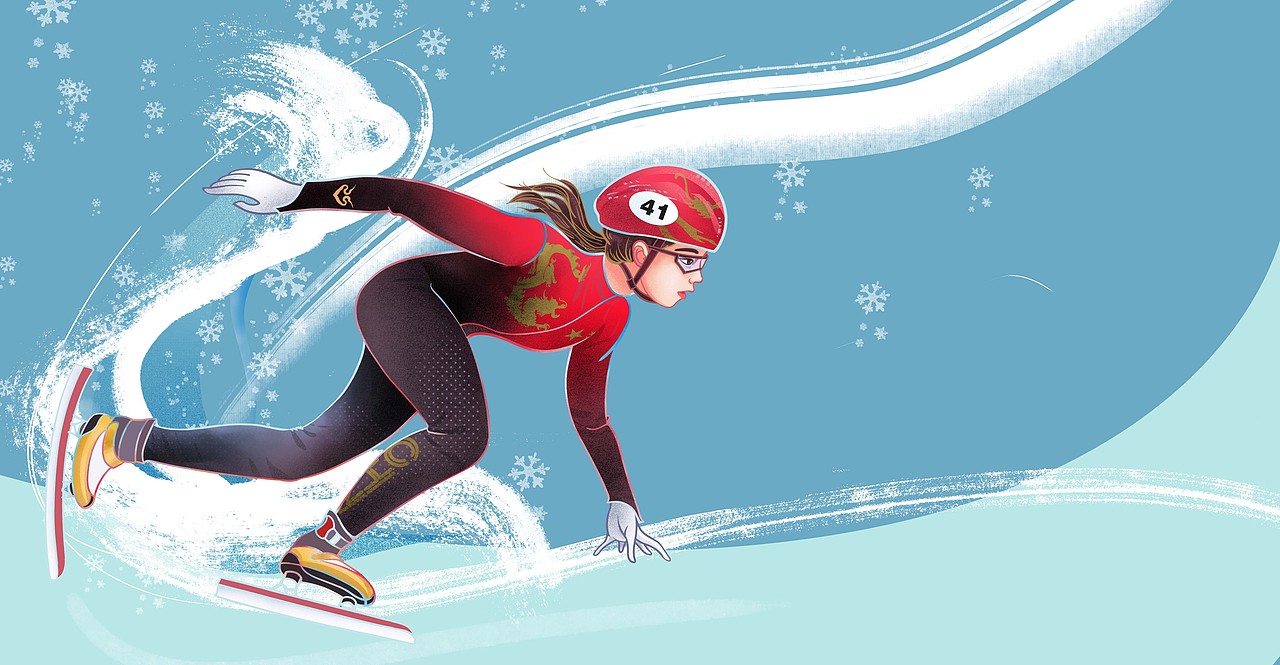 庆祝北京冬奥会|插画|创作习作|苇子葭 - 原创作品 - 站酷 (zcool)