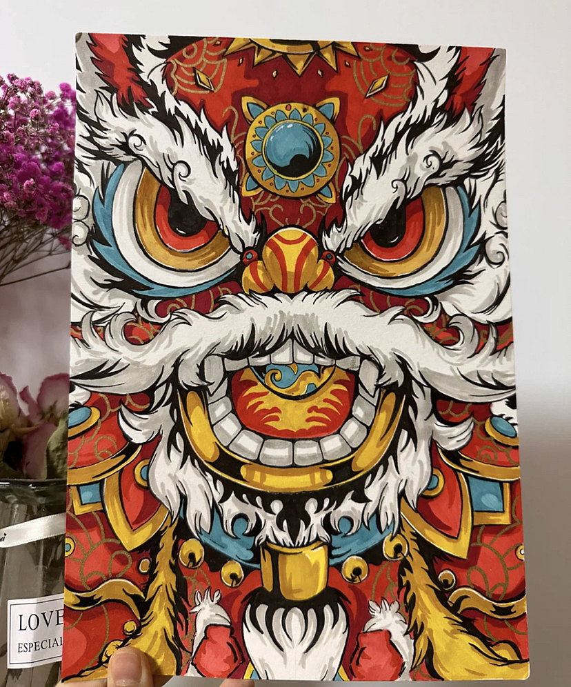 马克笔彩铅绘画接单