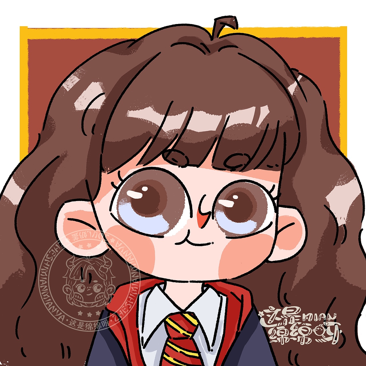 哈利波特Q版头像（图ZMjc4ODYzMDI4） - 儿童插画 - 站酷设计师是绵绵呀原创素材 - 站酷ZCOOL