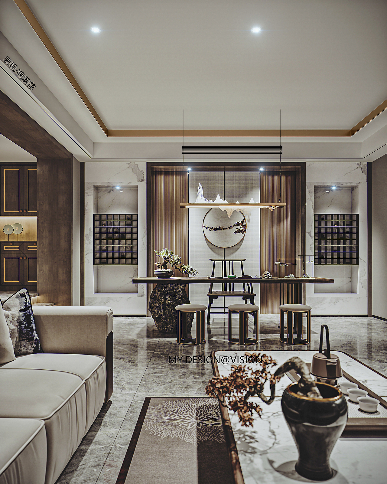 中式复式楼地下室（图ZMTk3MDA4NDQ0） - 家装设计 - 站酷设计师疯烟花原创素材 - 站酷ZCOOL