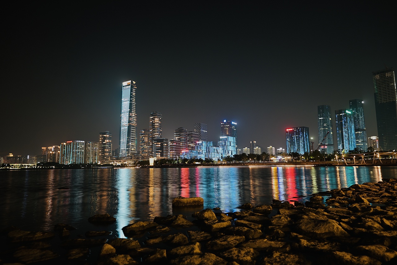 深圳湾一号夜景图片图片