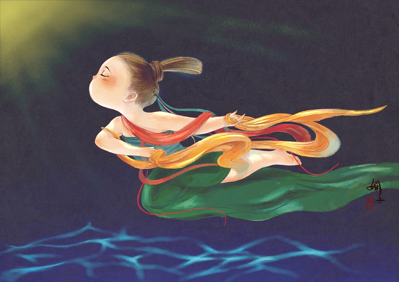洛神水赋|插画|儿童插画|娴子ivy - 原创作品 - 站酷 (zcool)