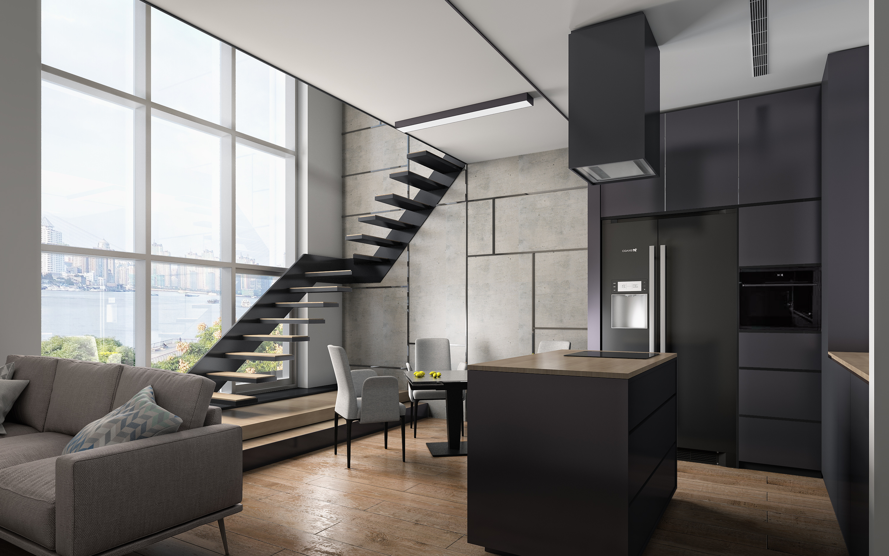 loft橱柜|空间|家装设计|五月sh - 原创作品 - 站酷 (zcool)