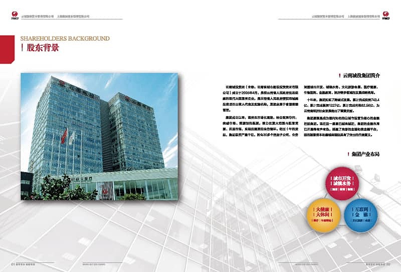 昆明宣传册设计-云南城投·金融公司画册设计(一)