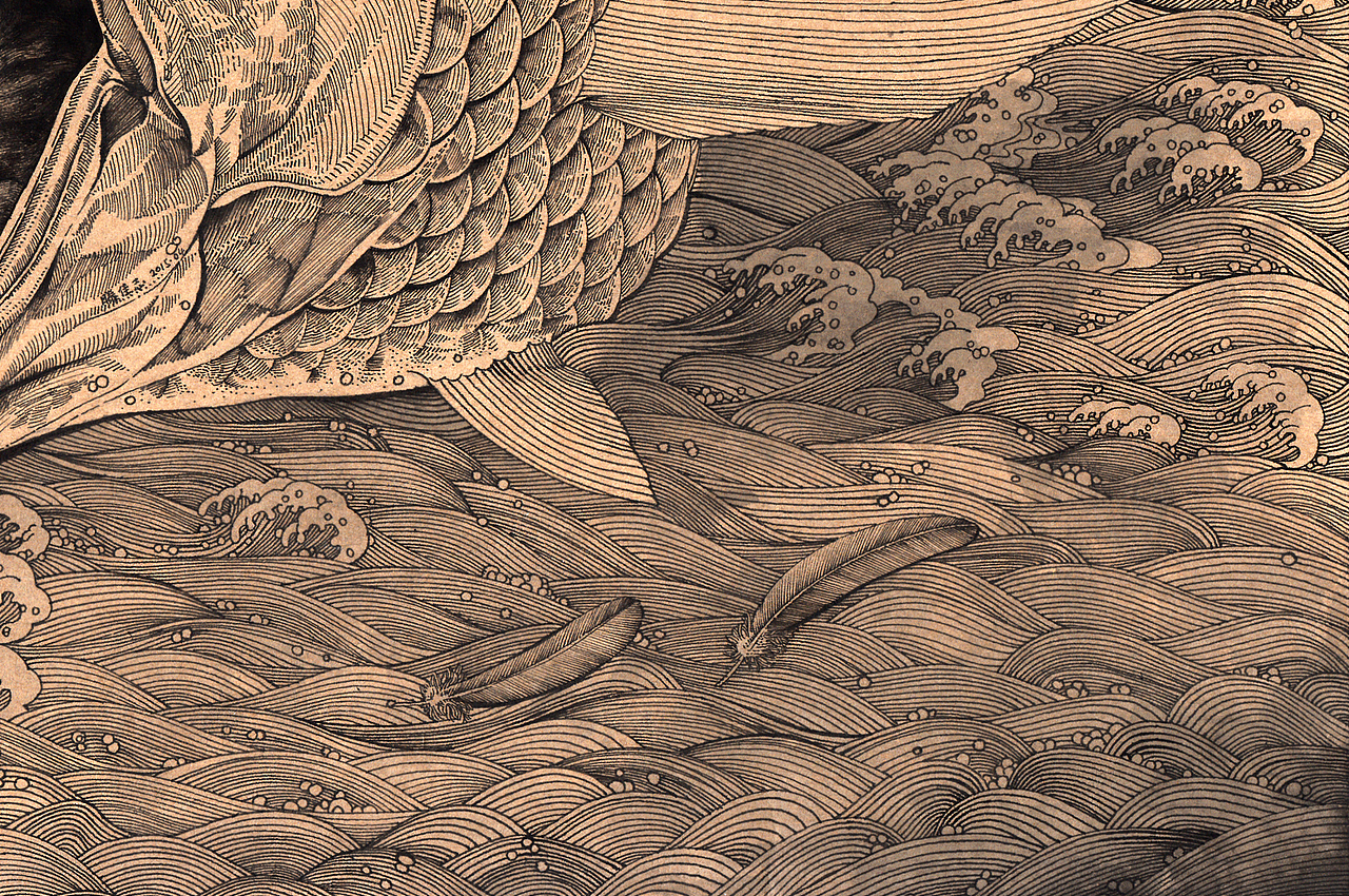 一个民间故事 钢笔插画片段一（图ZMjcxNDY3OTY=） - 商业插画 - 站酷设计师又一个翔子原创素材 - 站酷ZCOOL