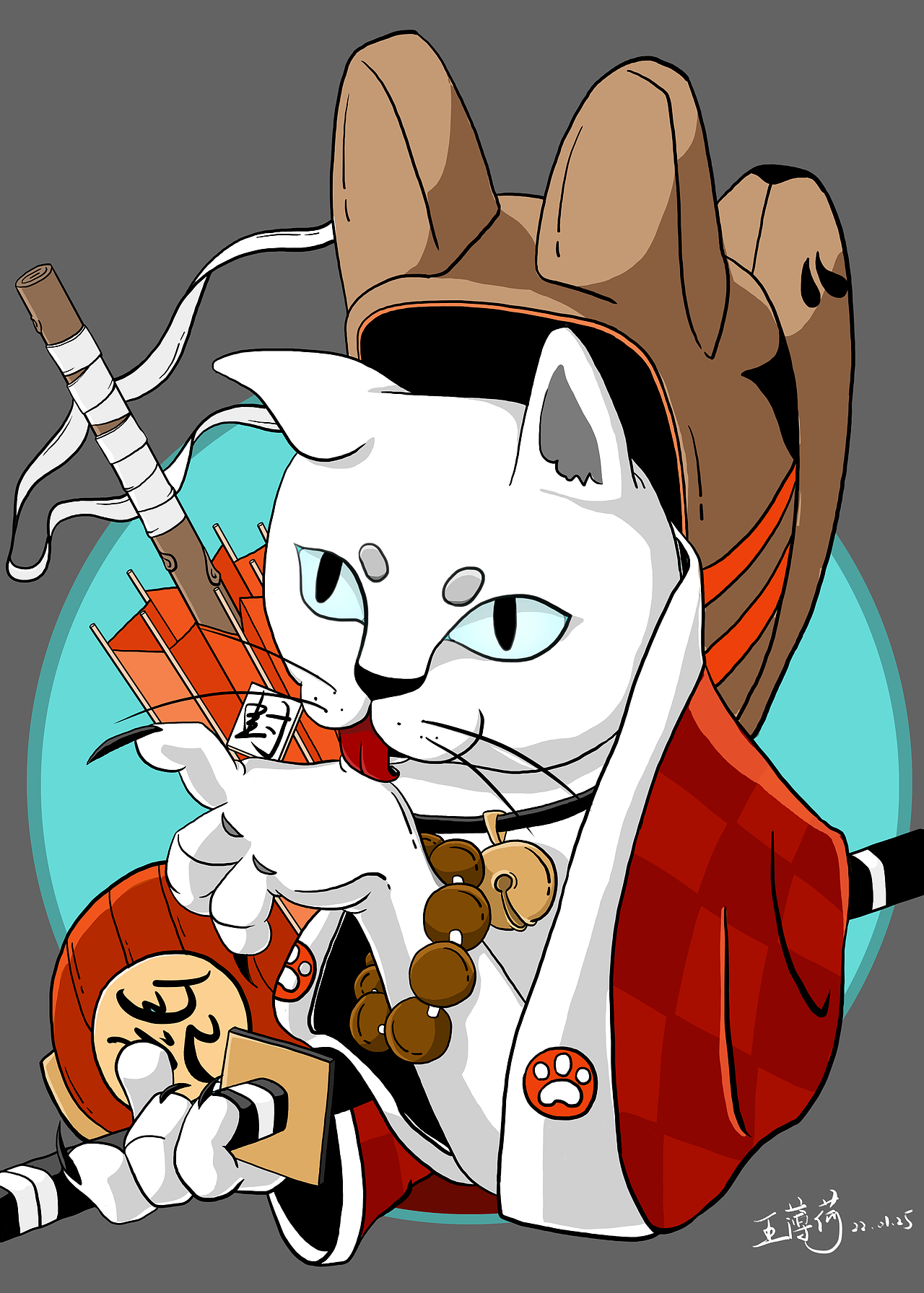 日式武士猫