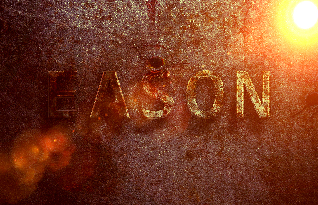 金属生锈质感字体练习