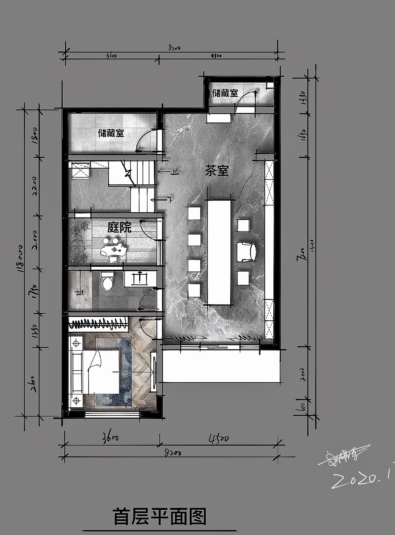 室内手绘作品欣赏（图ZMjM4MjY3Njcy） - 家装设计 - 站酷设计师纯粹手绘原创素材 - 站酷ZCOOL
