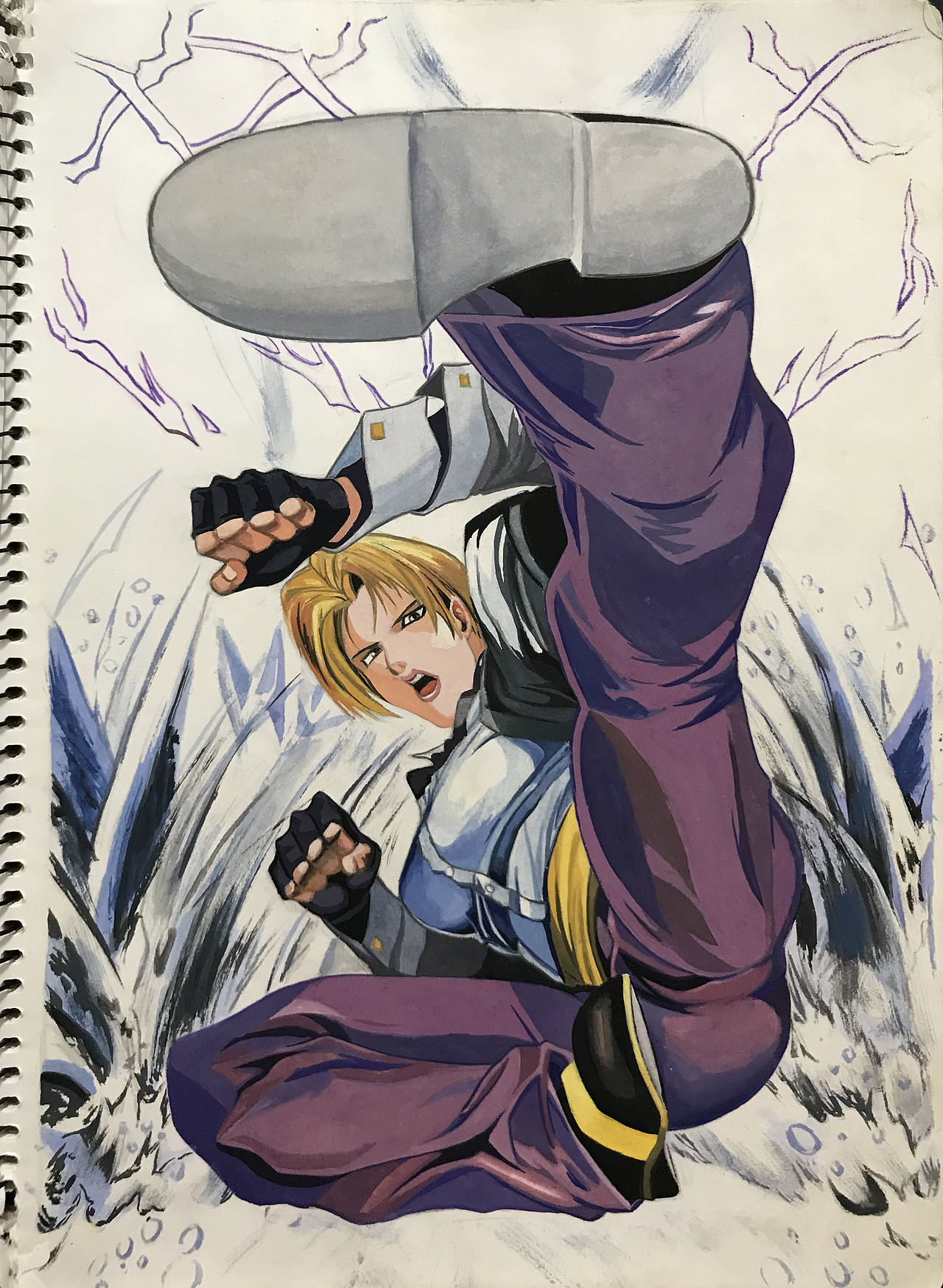 拳皇系列-水粉手绘临摹