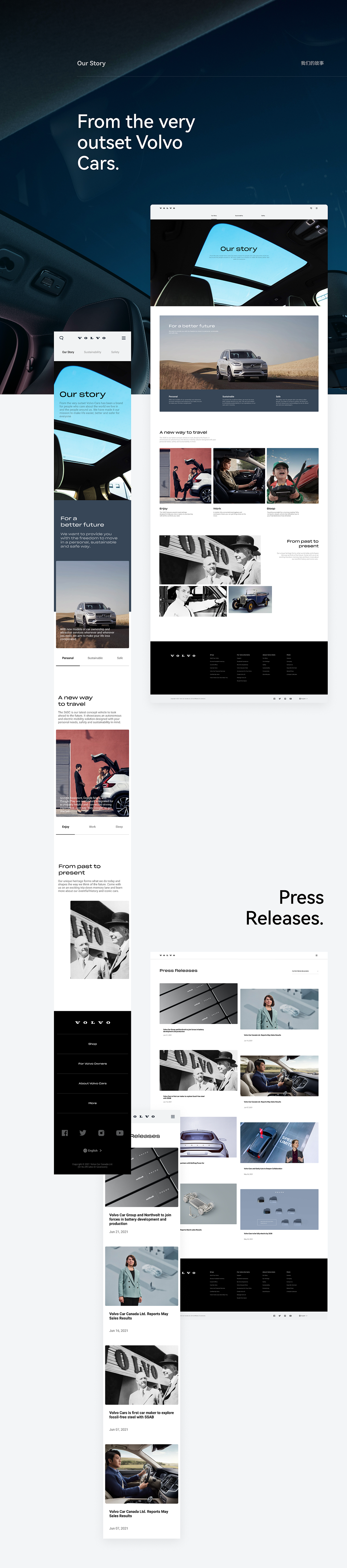 沃尔沃Volvo官网-Website Design（图ZMjYzMDM0NTky） - 企业官网 - 站酷设计师黄伟Huang原创素材 - 站酷ZCOOL