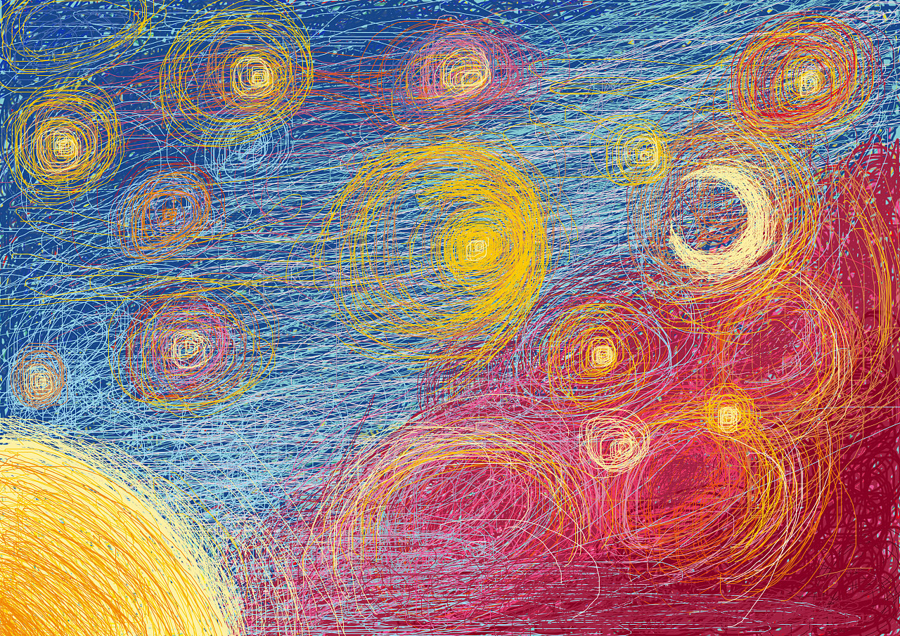 圈圈彩色乱七八糟