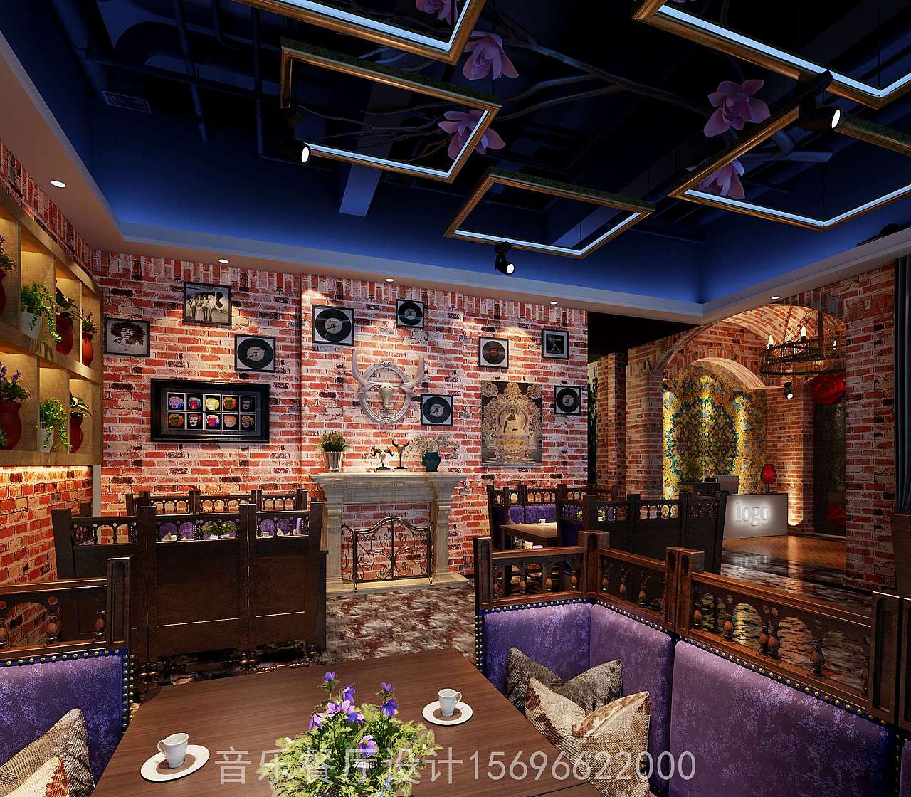 音乐餐厅设计--重庆花与笙音乐餐厅