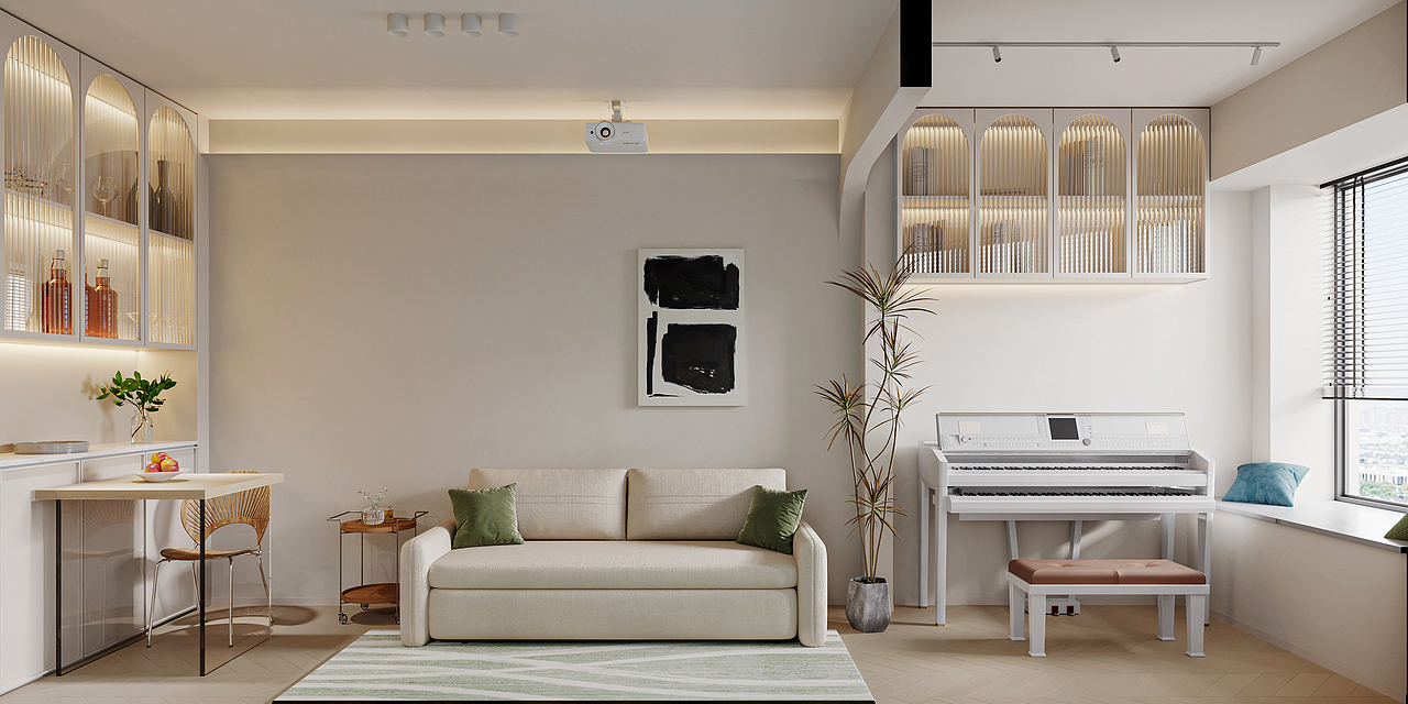 新作|现代 奶油 小公寓