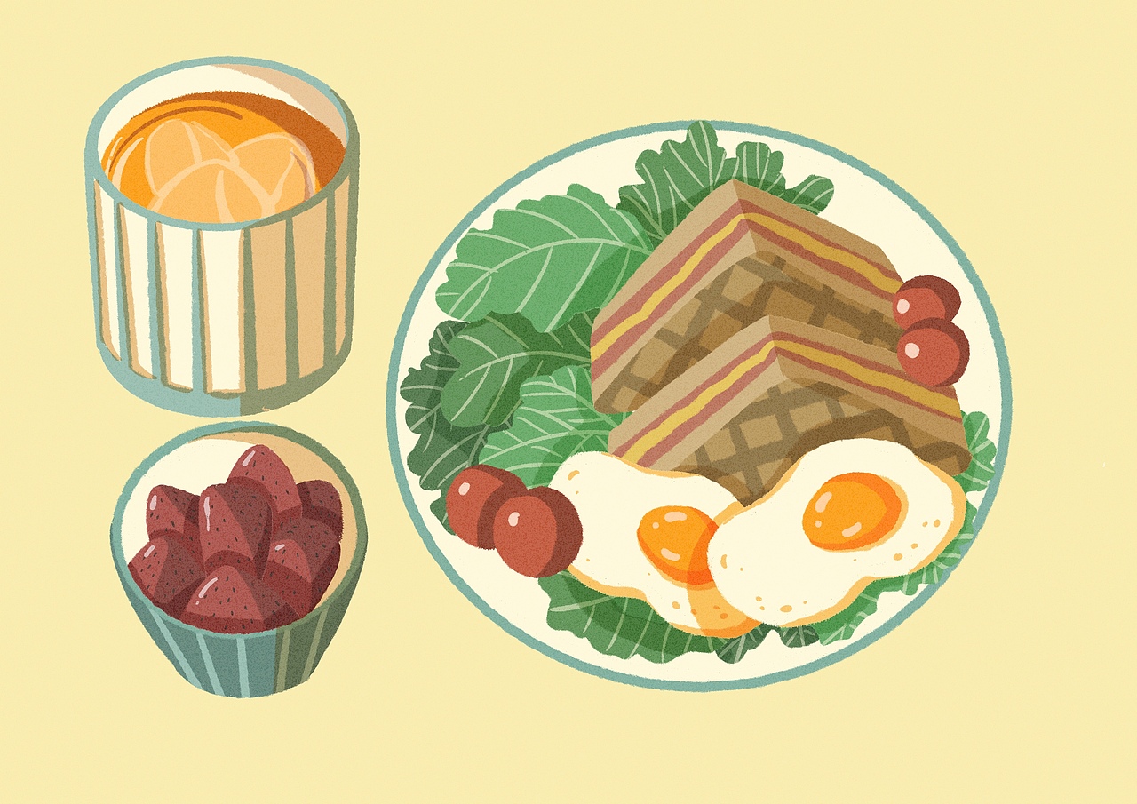 近期美食插画大集合~