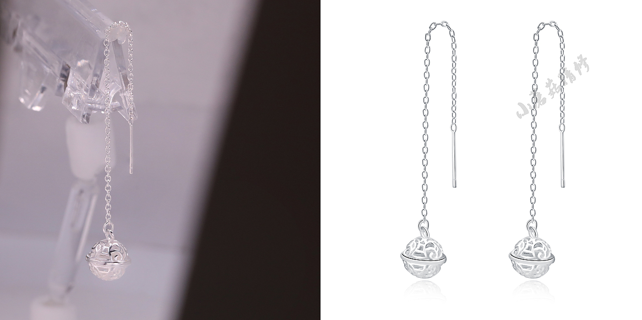 小蘑菇珠宝首饰修图白底效果图