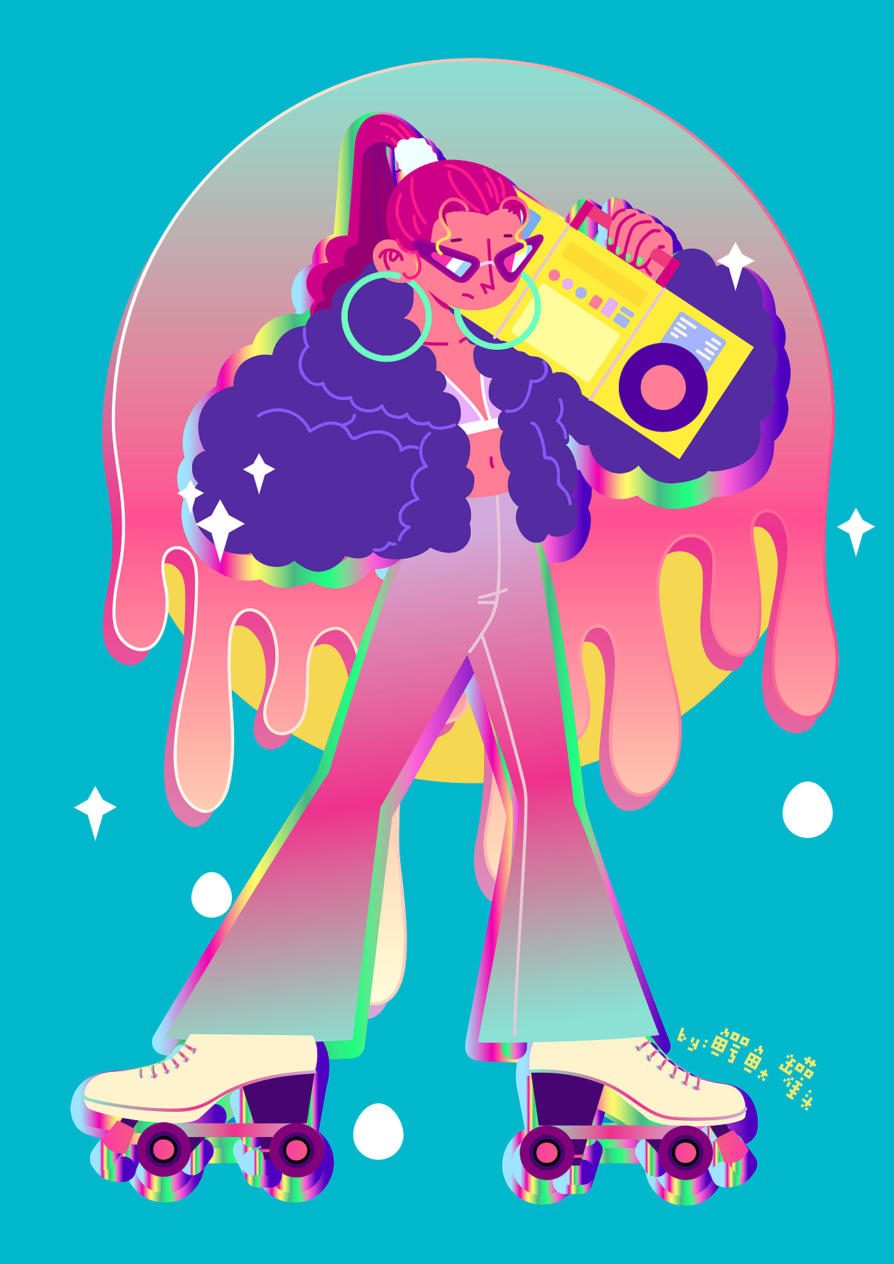 disco插画设计&衍生设计