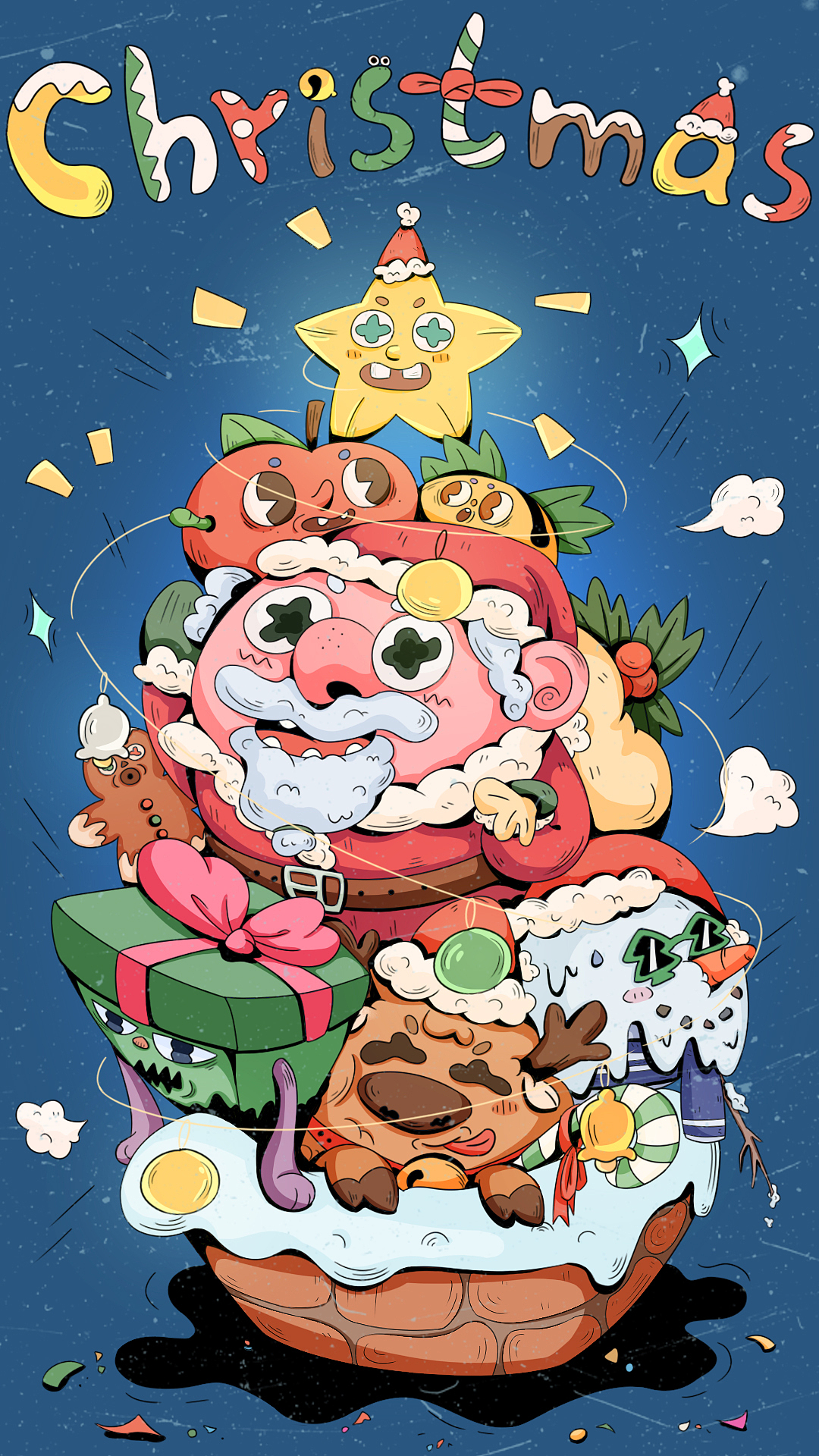 原创插画/关于圣诞节的脑洞（图ZMjc5ODU4ODc2） - 创作习作 - 站酷设计师我是巨巨原创素材 - 站酷ZCOOL